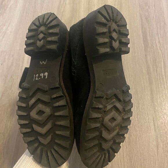 Maxine Of Canada Womens Black Suede Block Heel Side Zip Snow Boot Size US 6.5 M - Picture 3 of 5